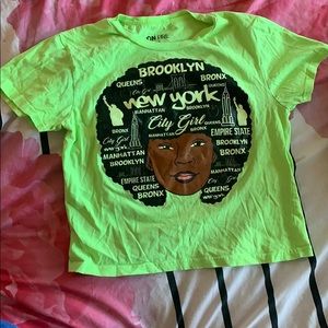 NEON CITY GIRL CROP TOP